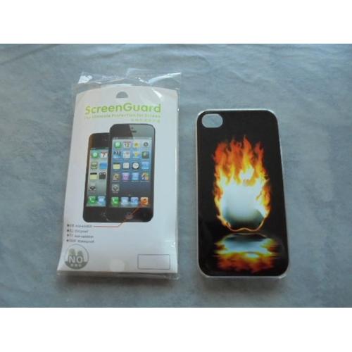 Coque Iphone 4 + Vitre De Protection