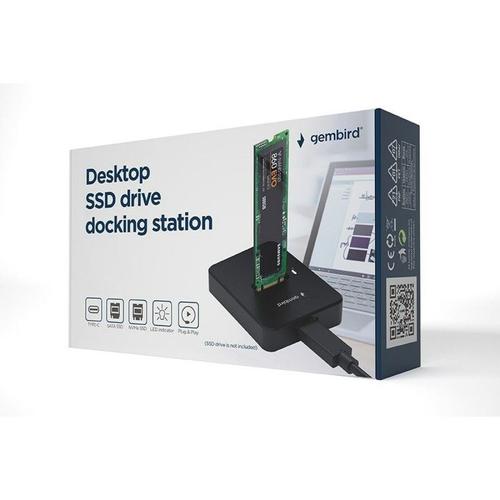 Gembird Dd-u3m2 Desktop Usb Type-c M.2 Sata & Nvme Ssd Drive Docking