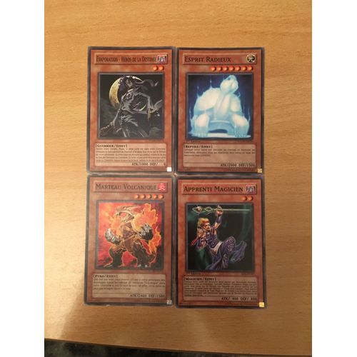 (970) Apprenti Magicien + Évaporation Héros De La Destinée + Marteau Volcanique + Esprit Radieux (Yu Gi Oh)