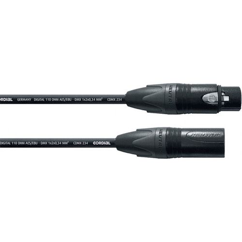 Cordial Cpm7.5fm-234 - Câble Microphone Longue Portée Xlr Mâle - Xlr Femelle 7,5 M
