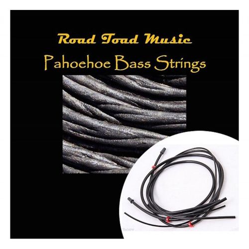 Jeu De Cordes U-Bass 5 Cordes - Polyuréthane - Road Toad Music Pahoehoe - Noires