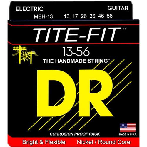 Jeu De Cordes Guitare Électrique Dr Tite Fit Mega Heavy Meh13