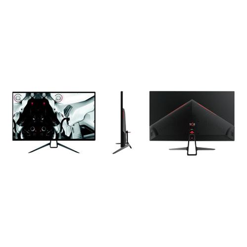 SkillKorp SKP_E20-32 - Écran LED - 32 - 1920 x 1080 Full HD (1080p) @ 144  Hz - VA - 300 cd/m² - 4000:1 - 2 ms - HDMI, DVI, DisplayPort - noir, rouge
