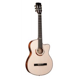 Cort Solencanto Wb - Guitare Électro-Classique - White Blonde Brillant (+ Étui)