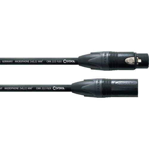 Cordial Cpm7.5fm-Flex - Câble Micro Xlr 7,5m Ultra Flexible