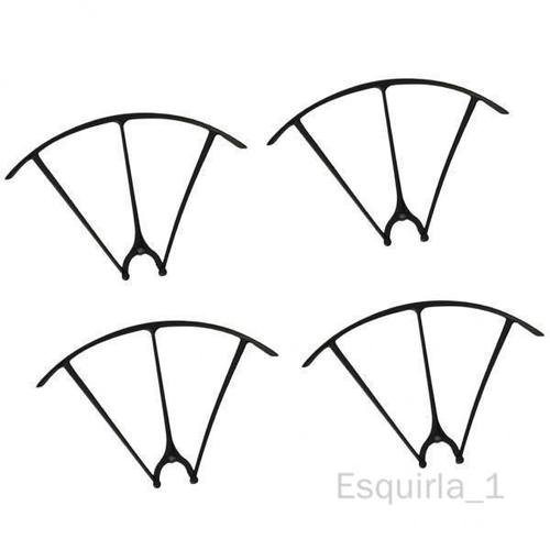 Esquirla Housse De Protection D'hélice Multicolore Pour Drone X5hw X5hc , 6x4 Pièces, Noir