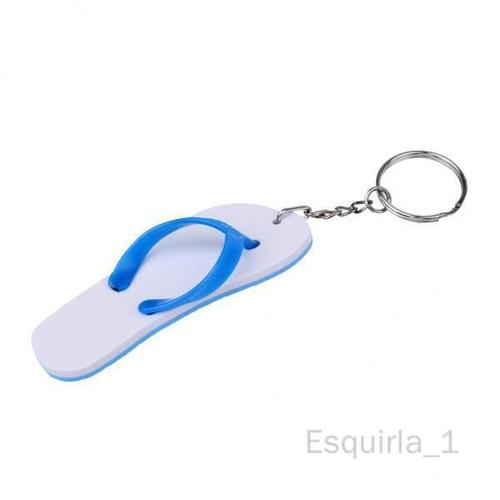 Esquirla 6xyachting Boating Porte-Clés Flottant Porte-Clés - Tongs Blanc