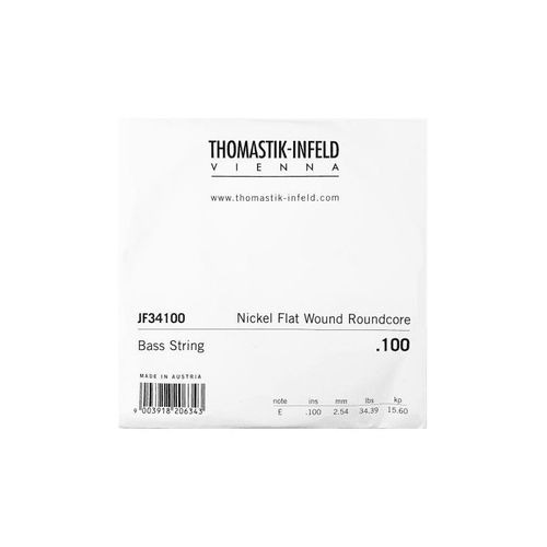 Thomastik Jf34100 - Corde À L'unité Jazz Bass Flat Wound - 100