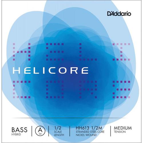 D'addario Hh613 1/2m - Helicore Hybrid Corde De La À Tirant Moyen Contrebasse 1/2