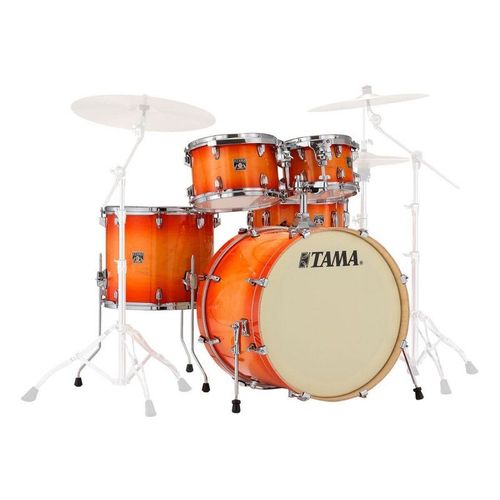 Tama Superstar Classic Cl52krs-Tlb Tangerine Lacquer Burst - Batterie Acoustique 5 Fûts ( Sans Cymbales Ni Accessoires )