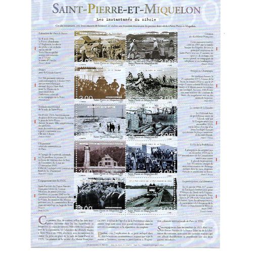 France Colonies-Saint Pierre Et Miquelon-2000- Bf N° 8-Les Instantanées Du Siècle -Timbres Neufs** -Gomme Intacte- 1 Er Choix