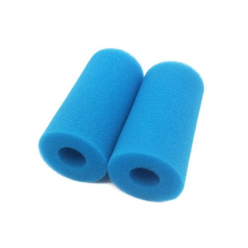 Bouchons d'éponge creuse pour le nettoyage des tuyaux-20*10cm, bleu, 2pcs