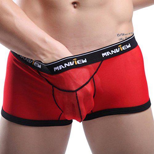 Boxer Noir Transparent Homme Thong Man Underwear