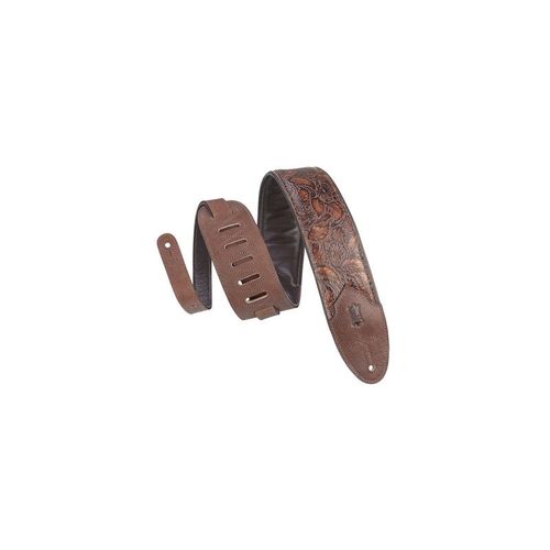 Levy's M4wp-006 - Sangle 7 Cm, Cuir Avec Relief - Design 006