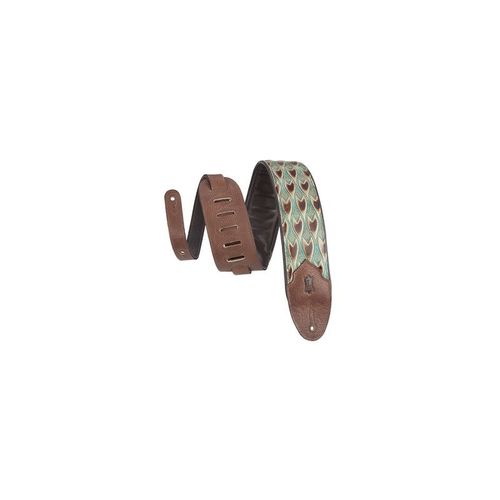 Levy's M4wp-004 - Sangle 7 Cm, Cuir Avec Relief - Design 004