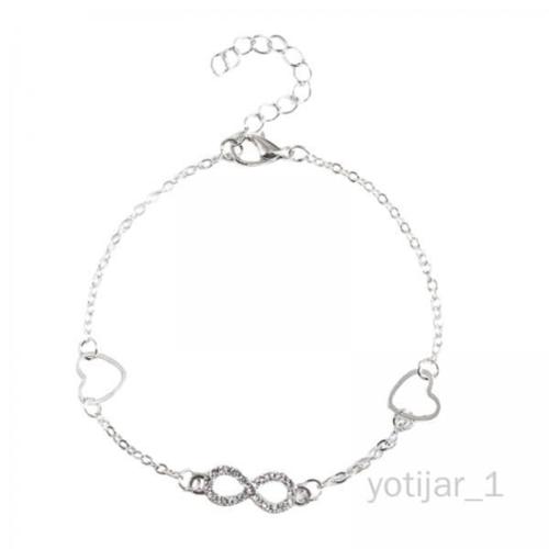 6 Bracelet De Cheville Vintage Shiny Dainty Boho Argent