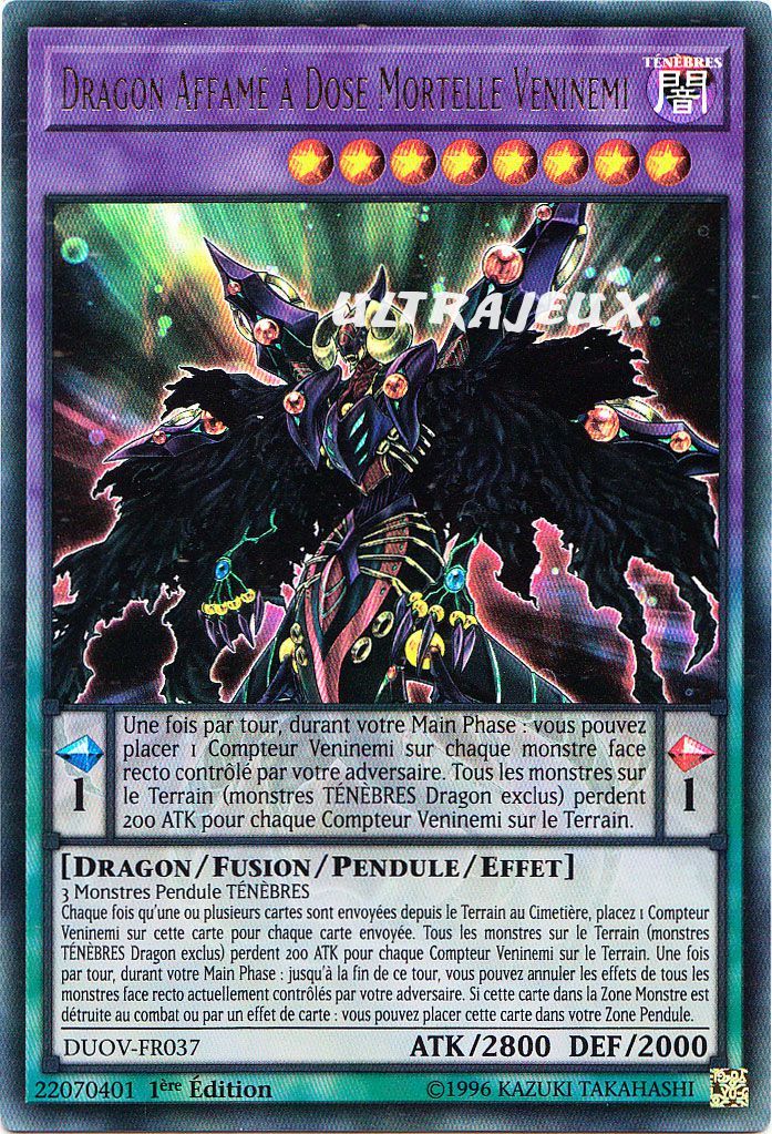 Yu-Gi-Oh! - Duov-Fr037 - Dragon Affamé À Dose Mortelle Veninemi - Ultra Rare