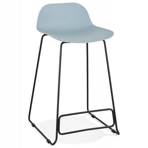Tabouret De Bar "Blitz" 85cm Bleu & Noir
