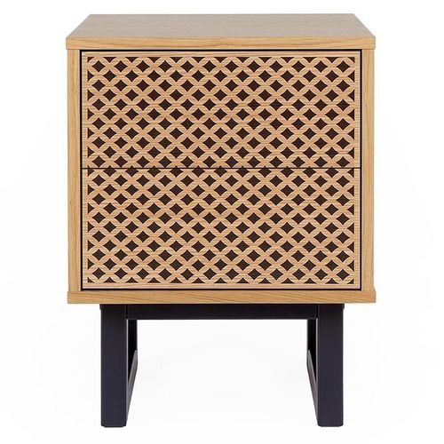 Paris Prix - Table De Chevet Design En Bois "Camden" 53cm Naturel
