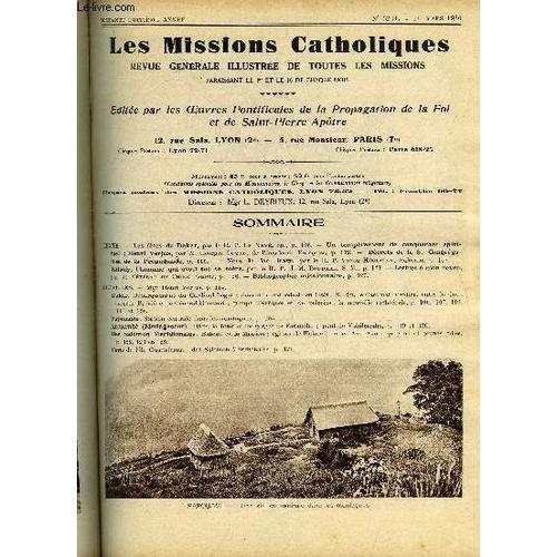 Les Missions Catholiques N° 3241 - Les Fêtes De Dakar Par Le R.P. Le Nevé, Un Tempérament De Conquérant Spirituel : Henri Verjus Par Georges Goyau, Décrets De La S. Congrégation De La Propagande, Vers(...)