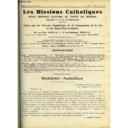 Les Missions Catholiques N° 3248 - Bénédiction Apostolique, Monseigneur Armand Olichon, Une Ame Sacerdotale Au Service Des Missions Par Mgr André Boucher, Le Retour Triomphal Du Corps Du Père Damien(...)