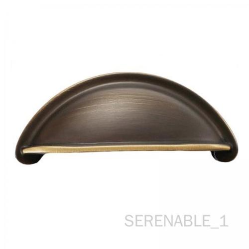 10 Cuivre Shell Cup Poignées surface polie Café Bronze