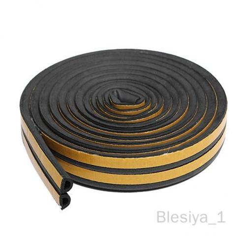 Blesiya 6x5m Mousse Auto-adhésive Fenêtre Porte Exclus Joint Bande Bande D 9x7.5mm Noir