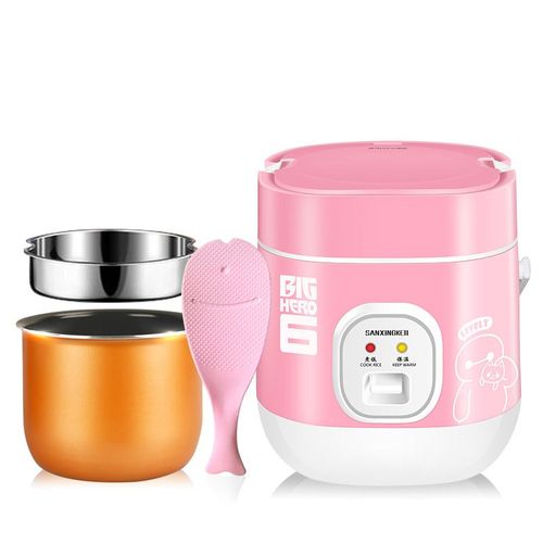 Mini cuiseur à riz électrique multifonctionnel intelligent 1.2 L - 220 V - Rose