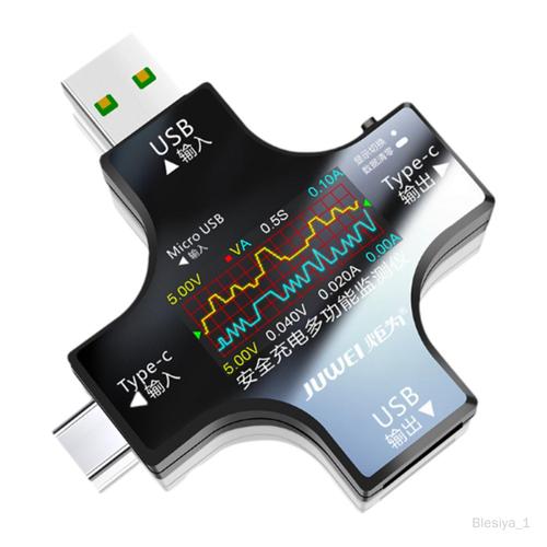 Testeur USB de Type C, écran couleur, voltmètre de courant de tension Modèle A