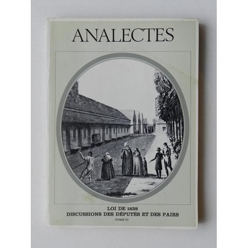 Analectes (Loi De 1838 Tome Ii)