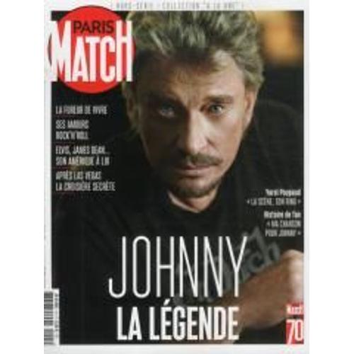 Paris Match A La Une 1 H Johnny Hallyday