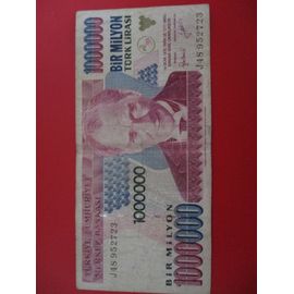 Billet 1000000 Lires Turquie