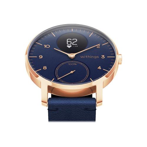 Steel hr blue & rose gold sale