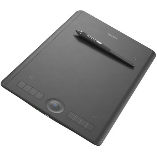 Wacom Intuos Pro Large - Numériseur - droitiers et gauchers - 31.1 x 21.6 cm - multitactile - électromagnétique - 8 boutons - sans fil, filaire - USB, Bluetooth - noir