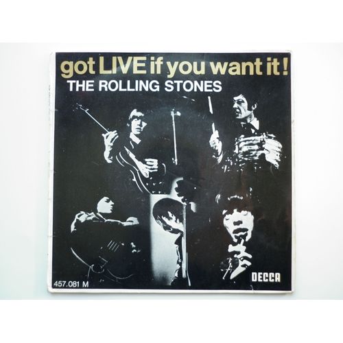 The Rolling Stones 45tours Ep Vinyle Got Live If You Want It!