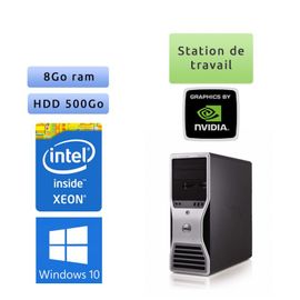 Station de travail Dell Precision T5500 - Windows 10 - E5507 8Go 500Go - FX1500 - Ordinateur Tour Workstation PC