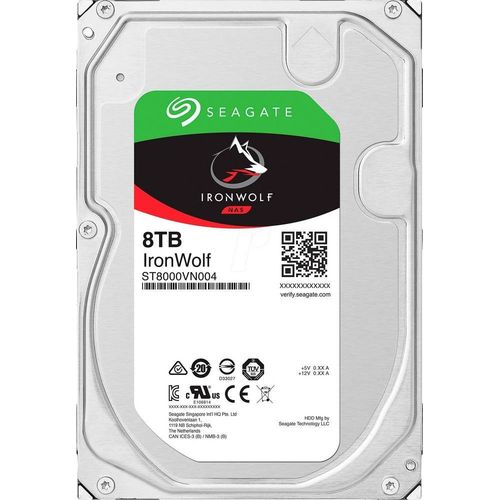 Seagate ST8000VN004 disque dur Interne 8.9cm (3.5 Zoll) 8TB IronWolf? Bulk SATA III
