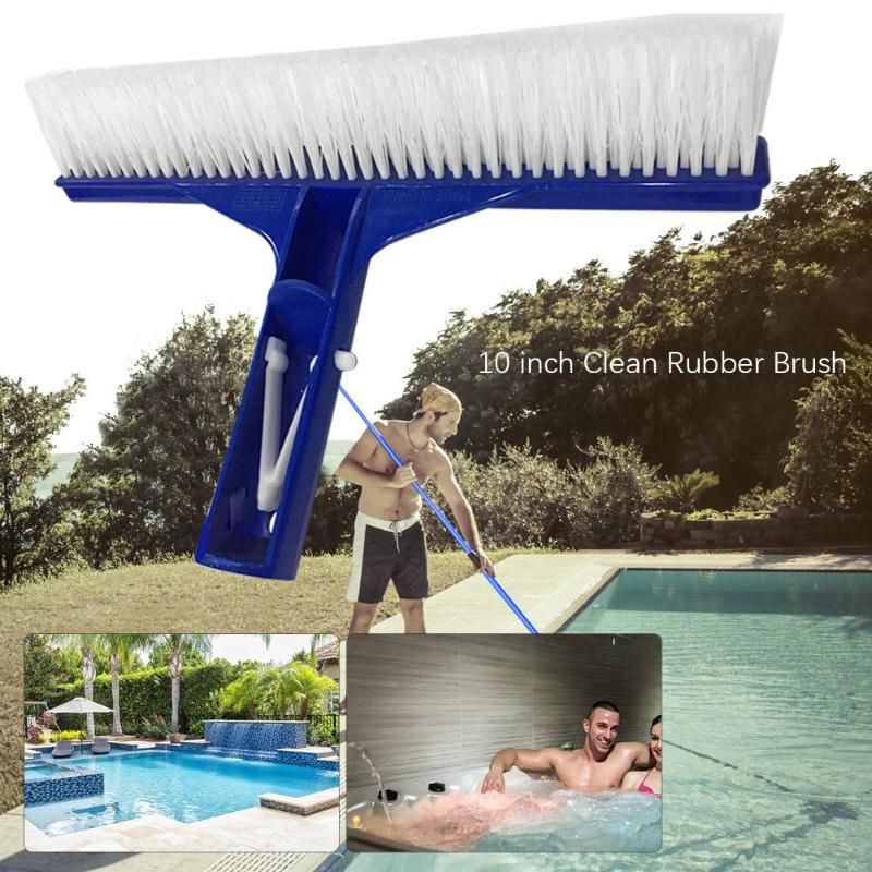 Brosse de piscine en plastique propre resistante de 10 pouce... - 2
