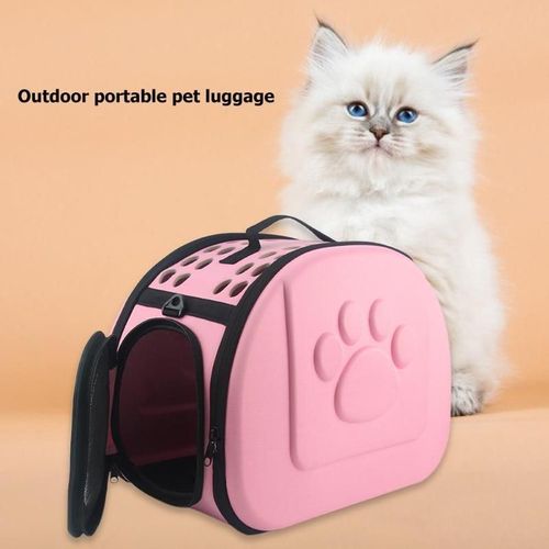 Transporteur Pour Animaux De Compagnie Pour Chiens Chat Pliant Cage Pliable Caisse Sac À Main En Plastique Sacs De Transport Sac De Transport Fournitures Pour Animaux De Compagnie Livraison Directe