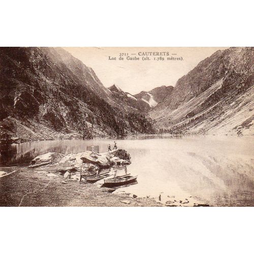 Carte Postale Ancienne - 3711 - Cauterets - Lac De Gaube (Alt. 1789 Mètres)
