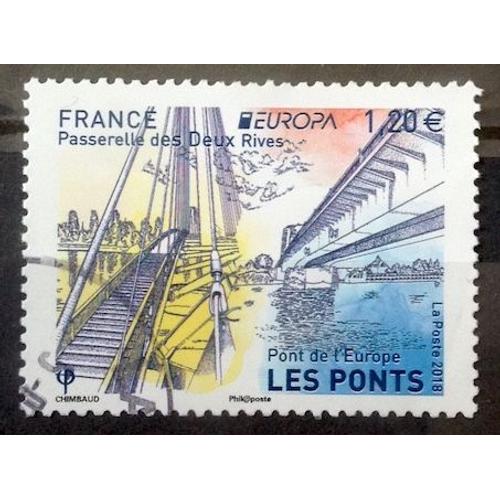 Les Ponts - Pont De L'europe 1,20€ (Très Joli N° 5218) Obl - France Année 2018 - Brn83 - N32684