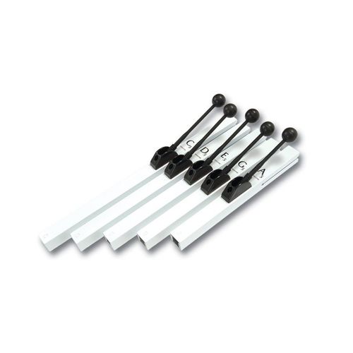Percussion Plus Set Ms 1091 Set De 5 Hand Chimes, 5 Plaques Sonores, Carillons À Main