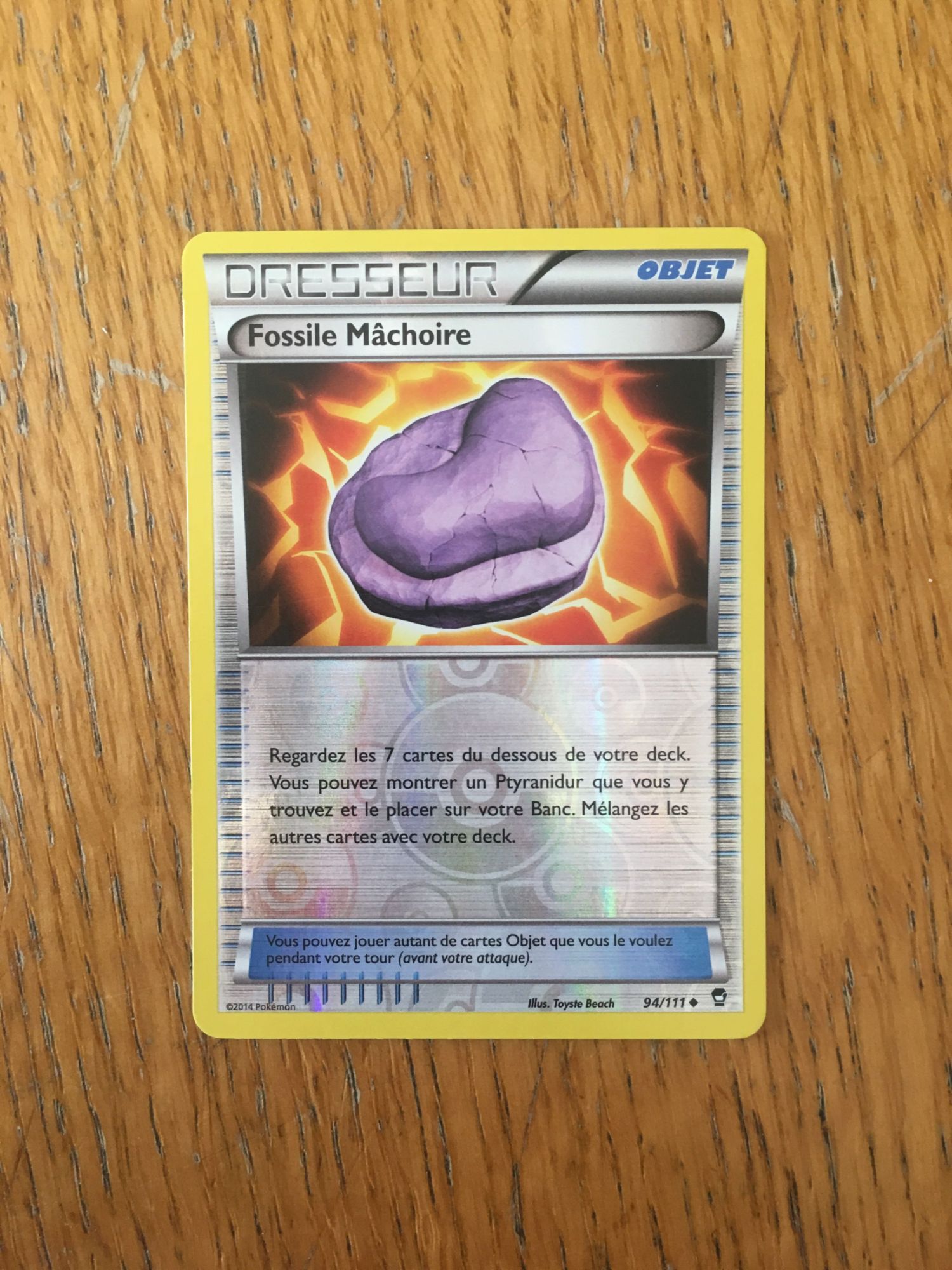 (365) Fossile Mâchoire 94/111 Pokemon