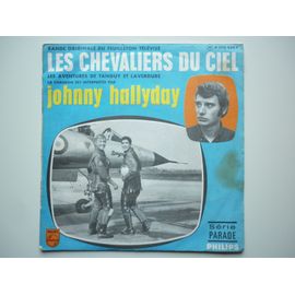 Johnny Hallyday Les Chevaliers Du Ciel Johnny Hallyday 45Tours SP vinyle Les Chevaliers Du Ciel pochette Bleu avec  Serie Parade label vert papier | Rakuten
