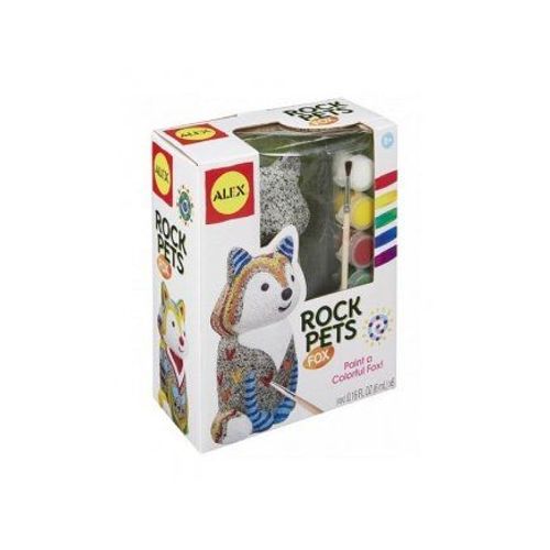 Figurine Animal A Decorer Renard 14 Cm - Peinture Sur Pierre - Kit Creatif Enfant