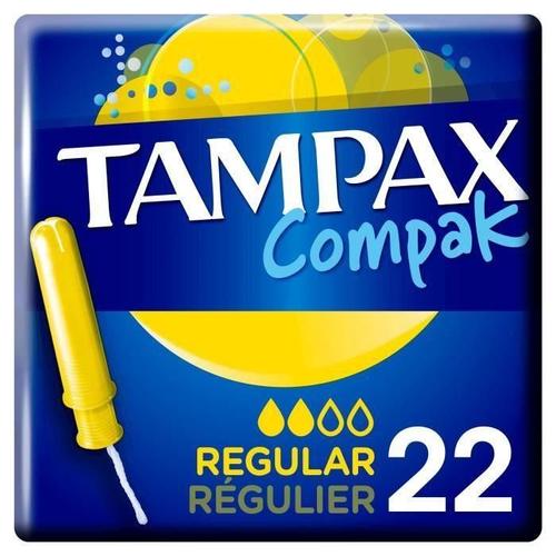 Tampax Tampon Compak Regulier - 22 Pieces 