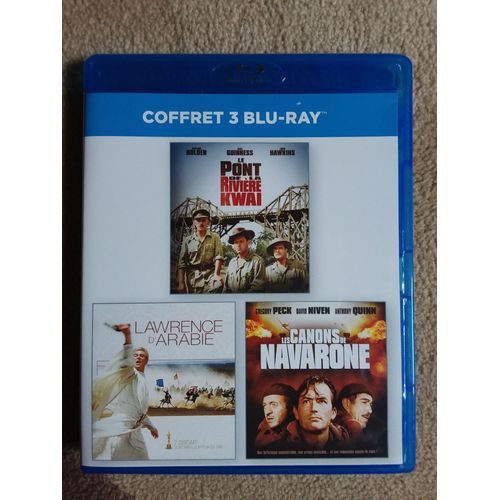 Coffret 3 Films Classiques - Lawrence D'arabie, Le Pont De La Rivière Kwai, Les Canons De Navarone