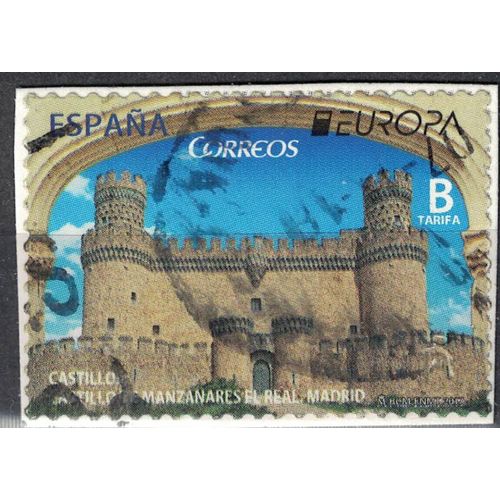 Espagne 2017 Oblitéré Used Castillo Château De Manzanares El Real Madrid Su