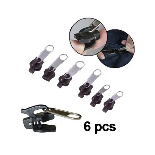 Kit De Réparation Éclair Zip Fermeture Eclair 6pcs Fix Zipper 3 Tailles