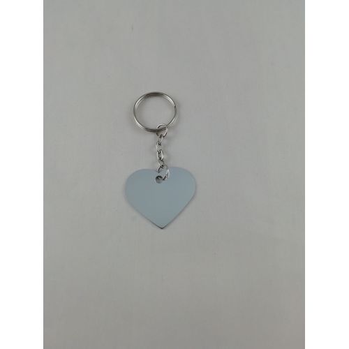Porte Clé Coeur À Graver En Aluminium Spécial Gravure 36 X 33mm 6 Couleurs